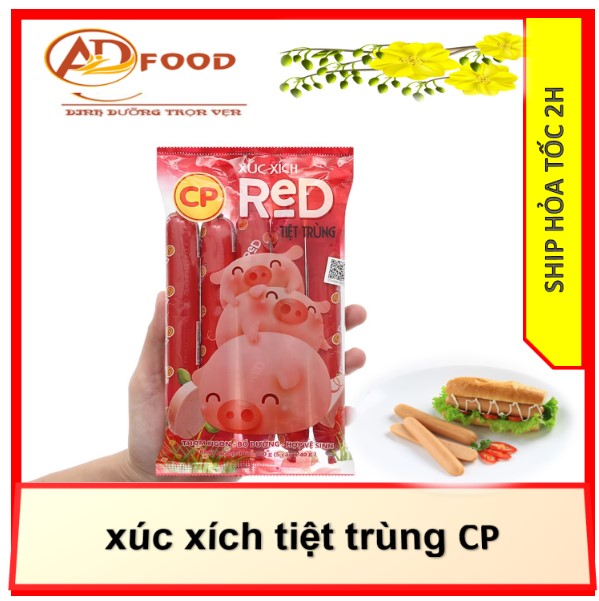 xúc xích tiệt trùng cp gói 200gr