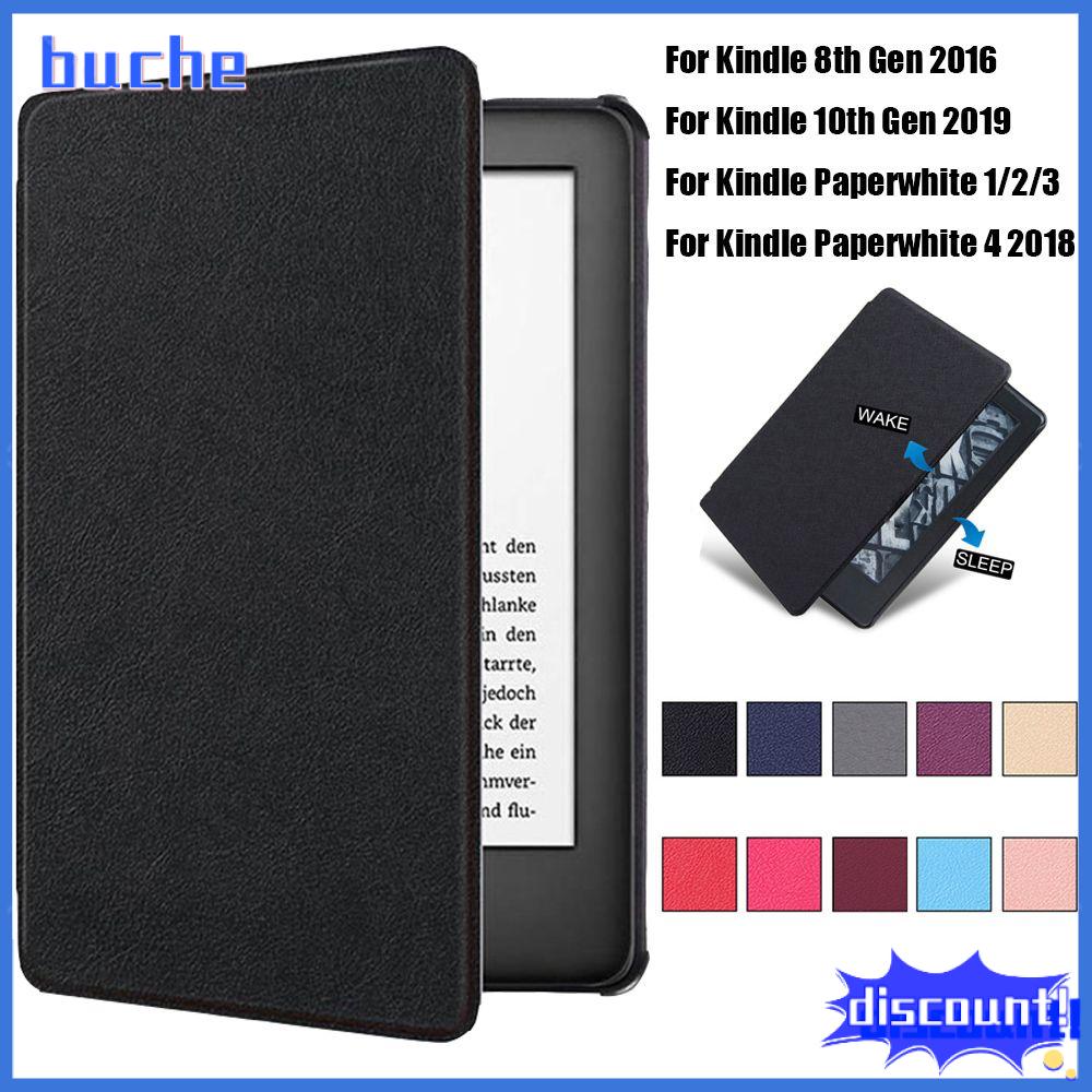 Bao Da PU Thông Minh Siêu Mỏng Vỏ Bảo Vệ Đầu Đọc Sách Điện Tử 6 "Cho Amazon Kindle 8/10 Gen Paperwhite 1/2/3/4