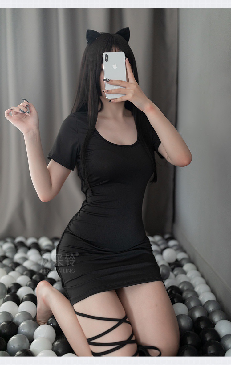 Váy đầm ngủ nữ sexy body cut out thắt dây gợi cảm chất liệu thun co giãn - vb003 - ivyshop