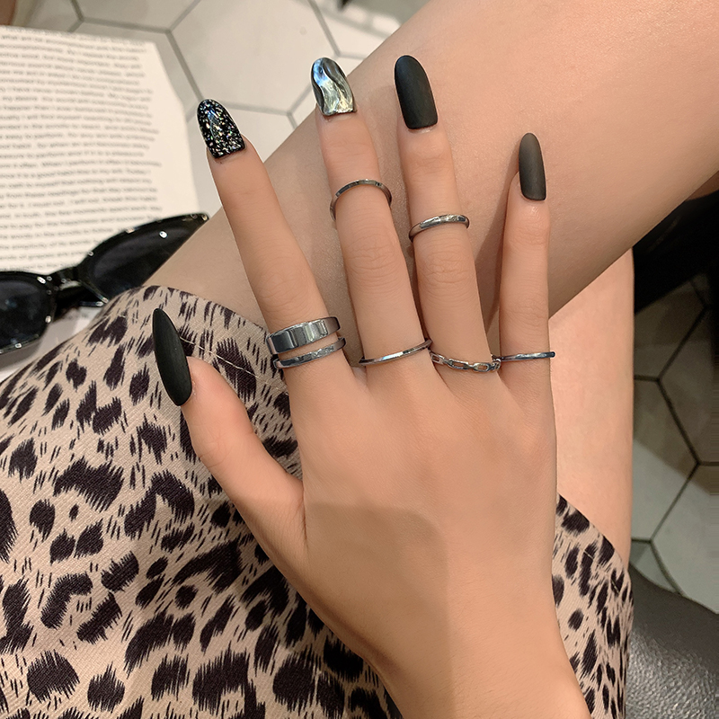 [HCM]Set nhẫn 7 món phong cách midi ring mới lạ