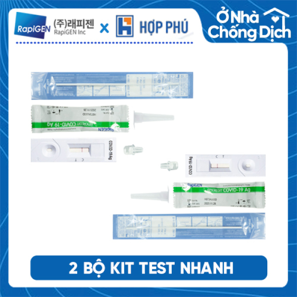 GIẢM SỐC Combo 2 Bộ Kit Test - Xét Nghiệm Nhanh COVID-19 Ag BioCredit- Hàn Quốc nhập khẩu
