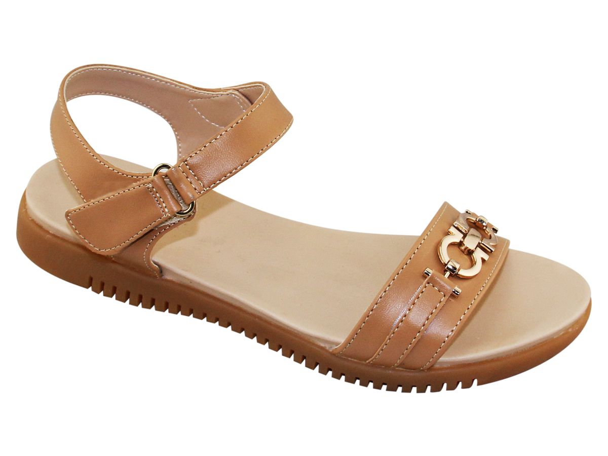 SANDAL ĐẾ BẰNG NỮ Bita's SYN.257 ( Đen + Hồng + Kem)