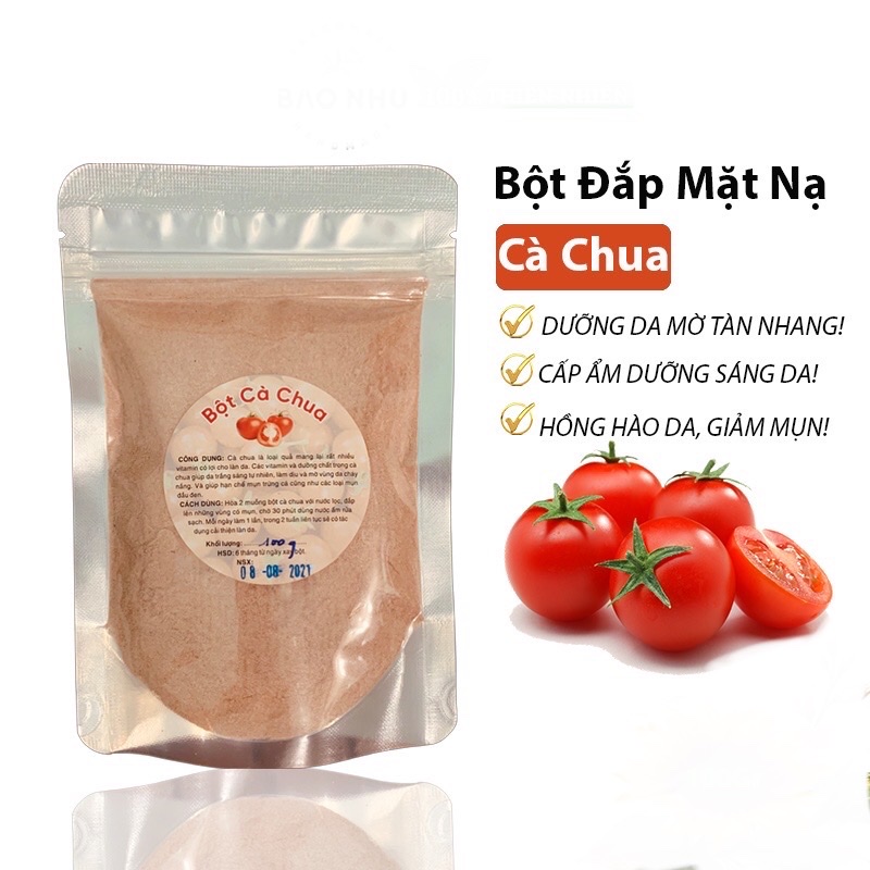Mặt nạ bột cà chua - giảm mụn đầu đen