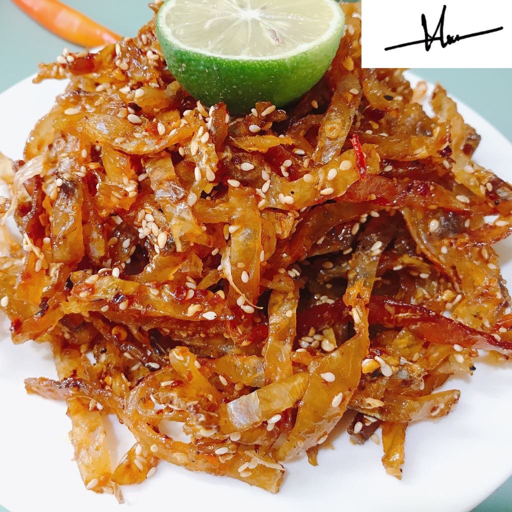 300gr cá bò sợi rim mè đặc sản đà nẵng ăn là nghiền