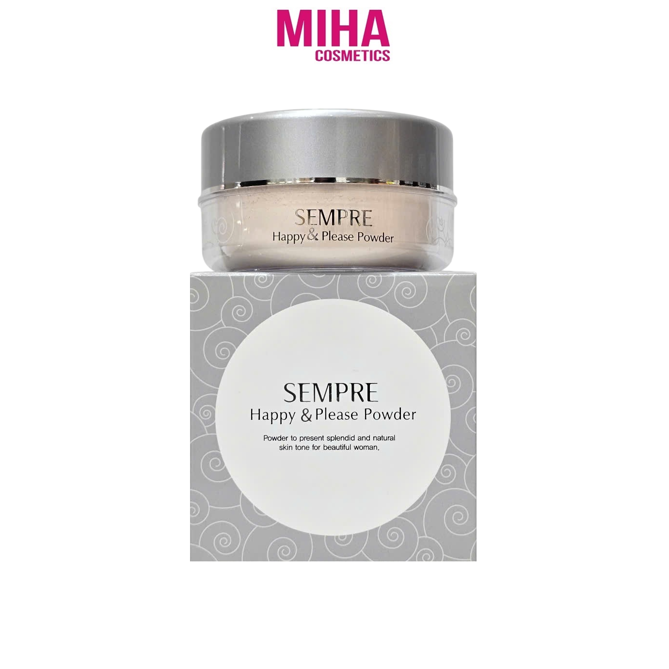 Phấn Phủ Kiềm Dầu Dạng Bột GEO SEMPRE Beige Hàn Quốc