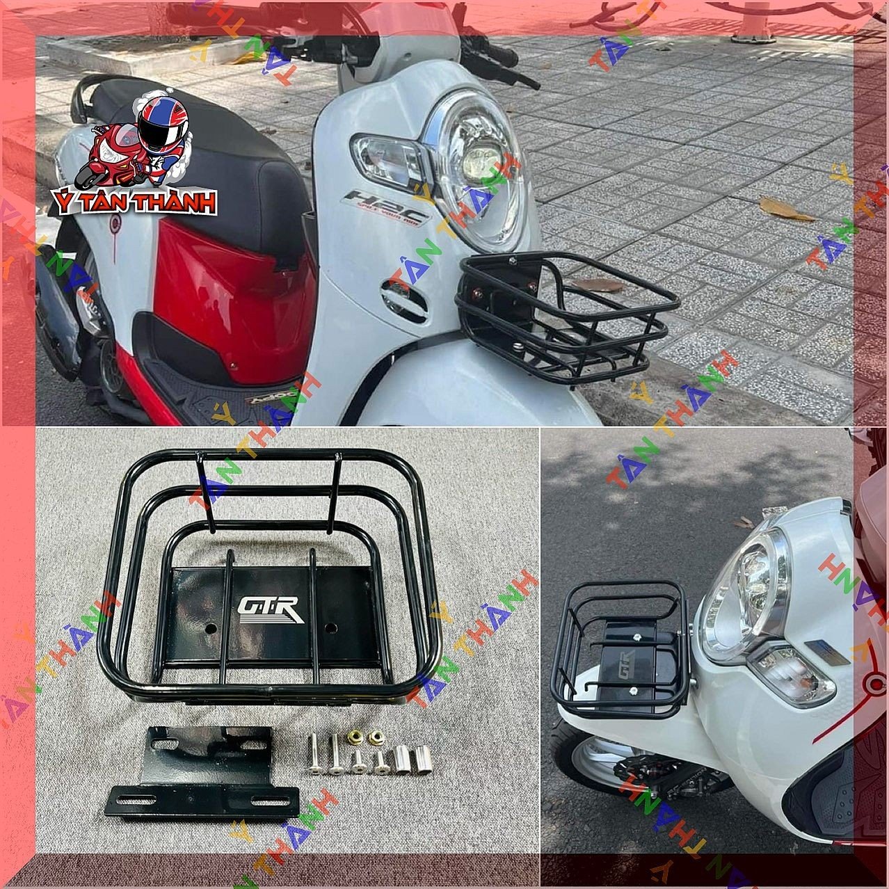 Rổ gtr cho xe scoopy 2021-2023 ms25