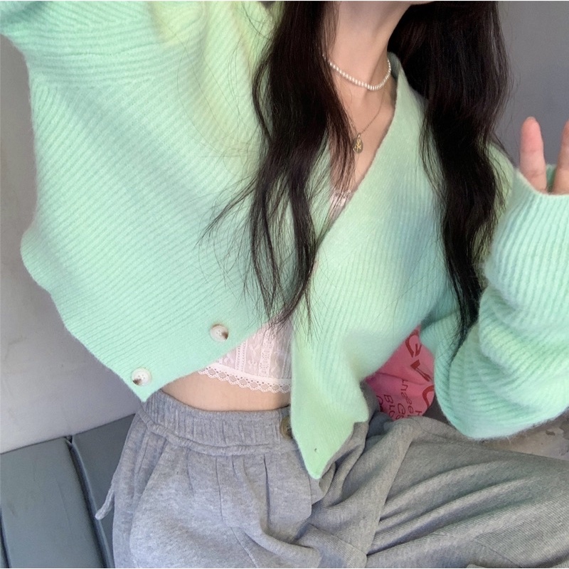 áo len/ croptop cardigan