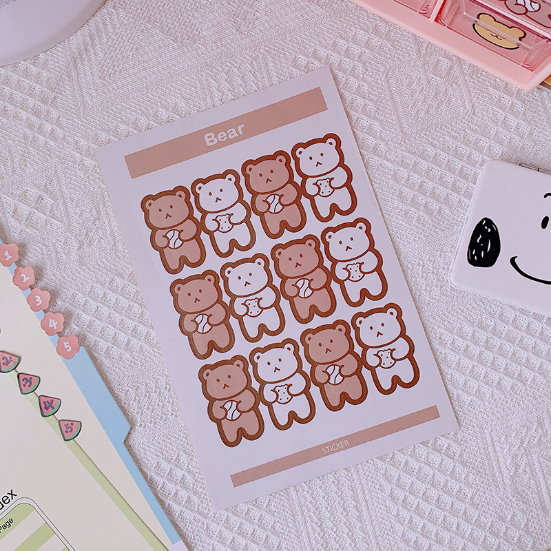 Sticker thỏ, gấu, cừu cho bé