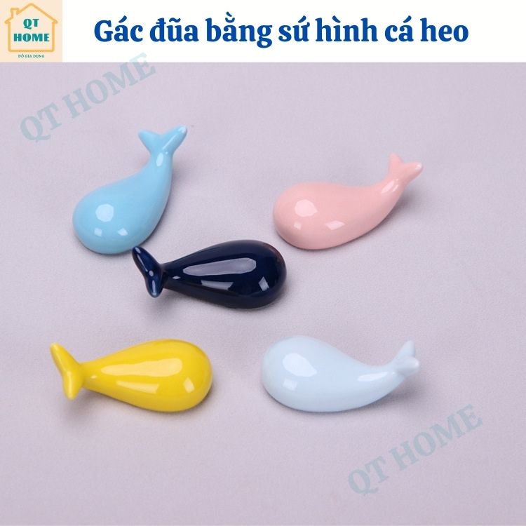 [HCM]Gác Đũa Sứ Hình Cá Heo Dễ Thương