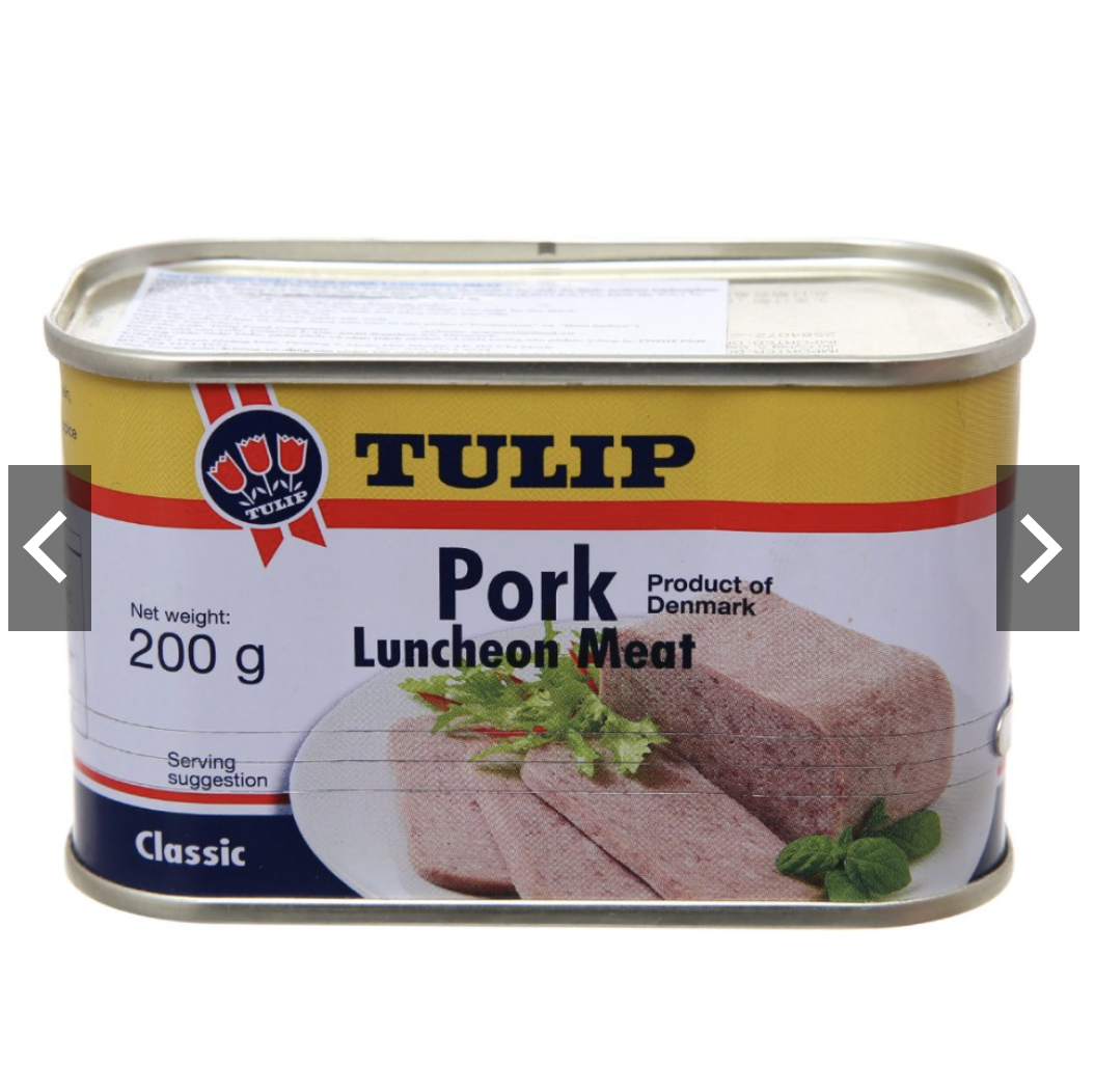 Thịt heo Pork Luncheon Meat Classic Tulip hộp 200g