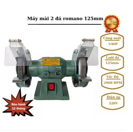 máy mài hai đá ROMANO đá125mm