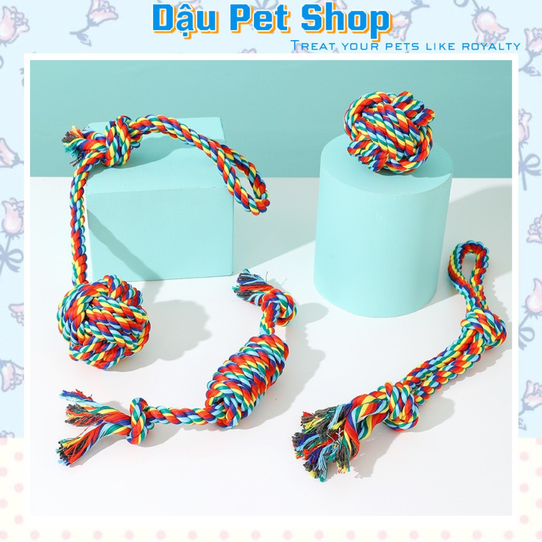 Đồ chơi gặm dây thừng cho thú cưng
