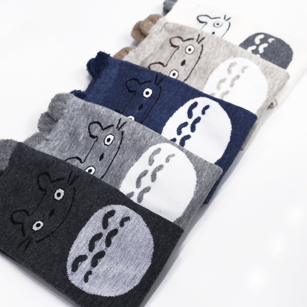 Vớ nữ cotton hình tororo cao cổ