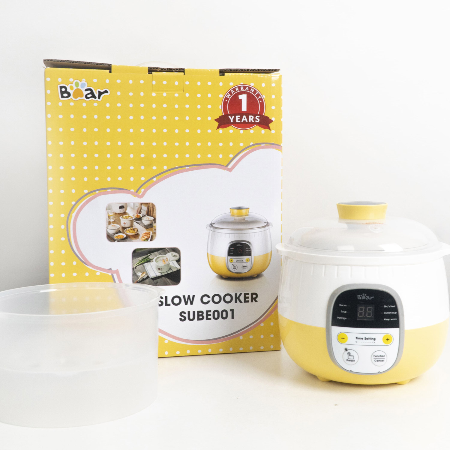 [QUÀ TẶNG KHÔNG BÁN] Nồi nấu chậm Bear 0.8L