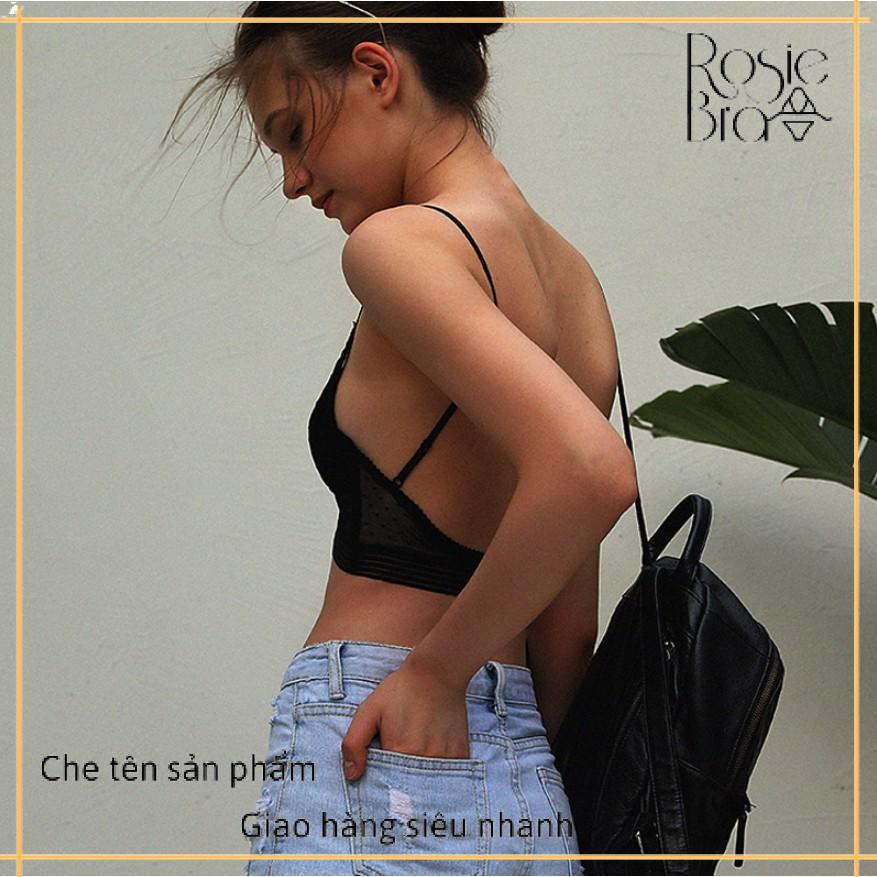 Bralette Ren Lưới Hở Lưng Cao Cấp Mới B145