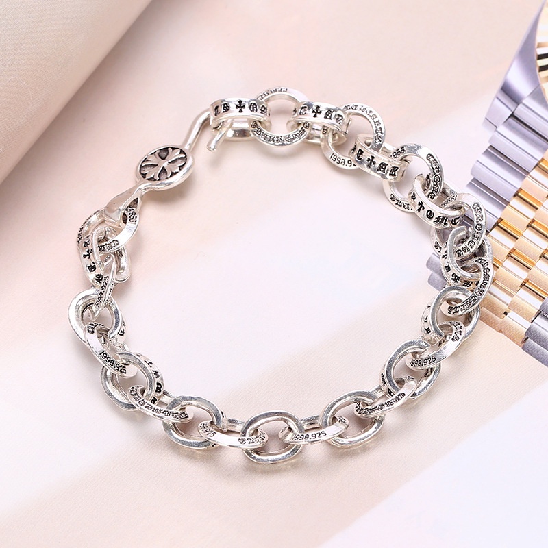 Heart shop 925 silver plated chrome heart paper wrist bracelet-chrome heart shop