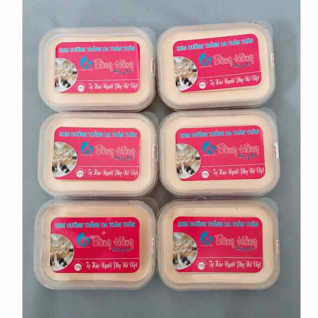 kem vuông kem dưỡng trắng da toàn thân Bông Hồng Hoàng Gia- 100g