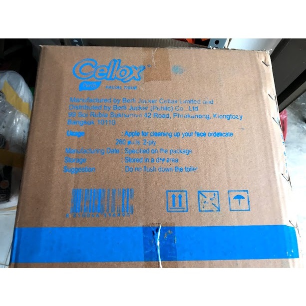 Giấy lụa rút Cellox 260 tờ 2 lớp - hàng Thái Lan