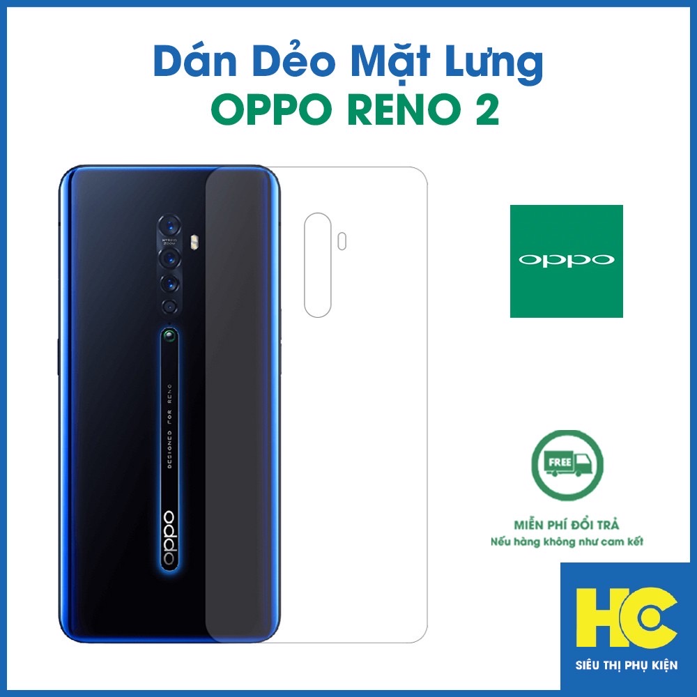 Dán PPF Bảo vệ mặt lưng máy OPPO Reno 2 chống trầy xước và tự phục hồi vết xước nhẹ