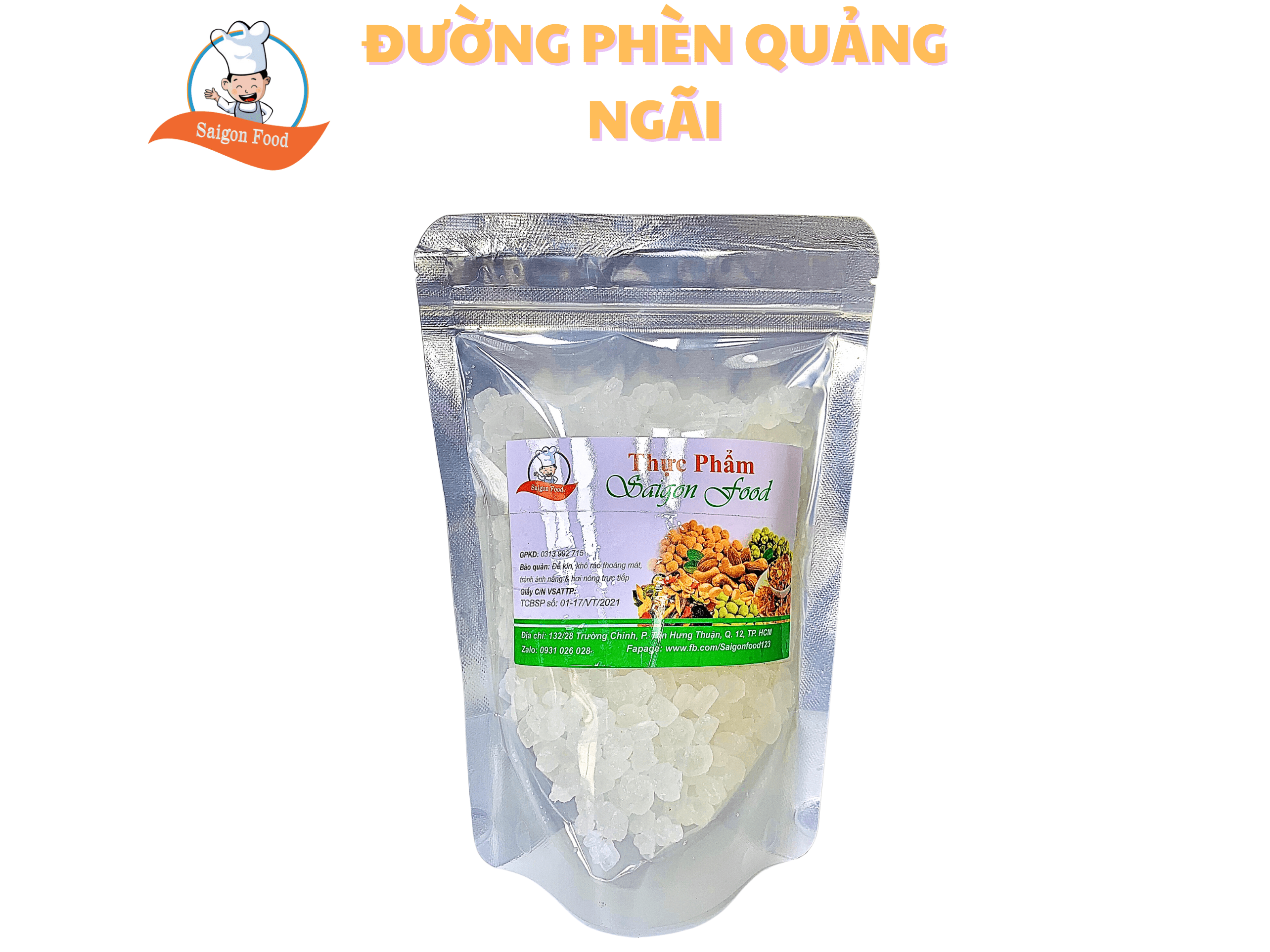 [HCM]0.5kg Đường phèn trắng Quãng Ngãi