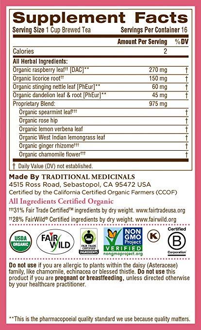 Organic Healthy Cycle Tea Raspberry Leaf