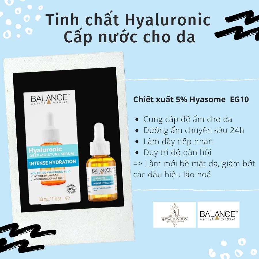 Tinh chất cấp nước dưỡng ẩm sâu Balance Hyaluronic Deep Moisture Serum 30ml