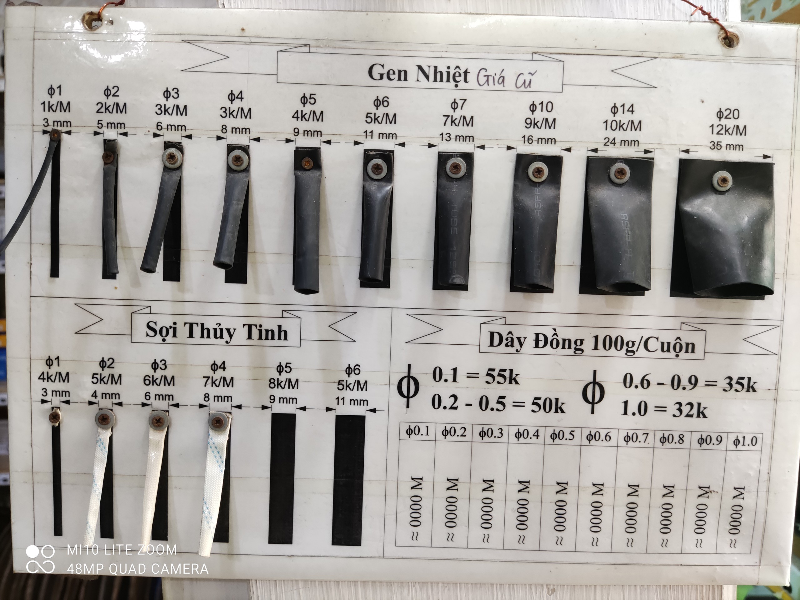 Gen Co Nhiệt Nguyên Cuộn Các Loại