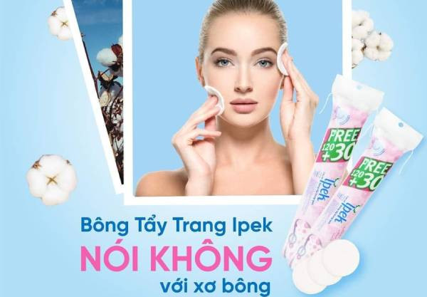 [HCM]Bông Tẩy Trang Ipek 150 Miếng
