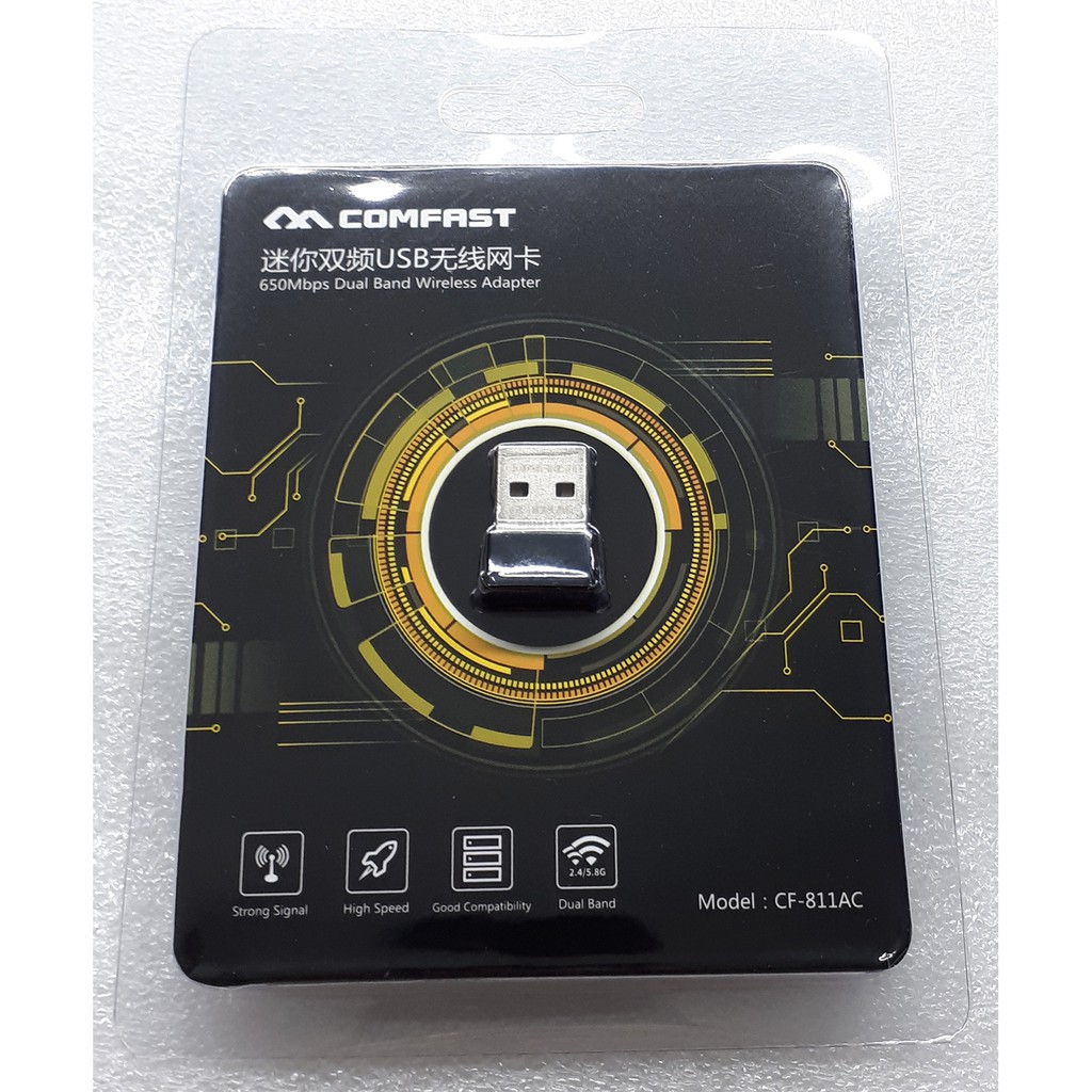 USB Thu WiFi Comfast CF-811AC có hỗ trợ 5Ghz