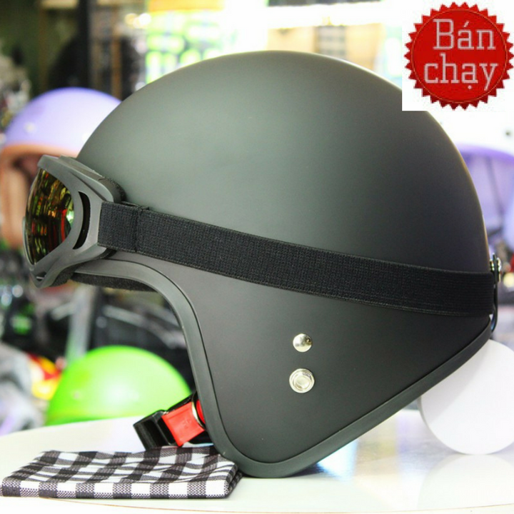 mũ 3/4 phượt đẹp -mũ 3/4 đầu (hàng chuẩn ép nhiệt cực êm)