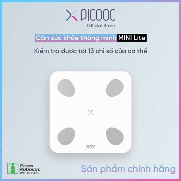 Cân sức khỏe thông minh PICOOC mini Lite - hàng chính hãng - bảo hành 12 tháng - kết nối Bluetooth với SmartPhone nhập khẩu