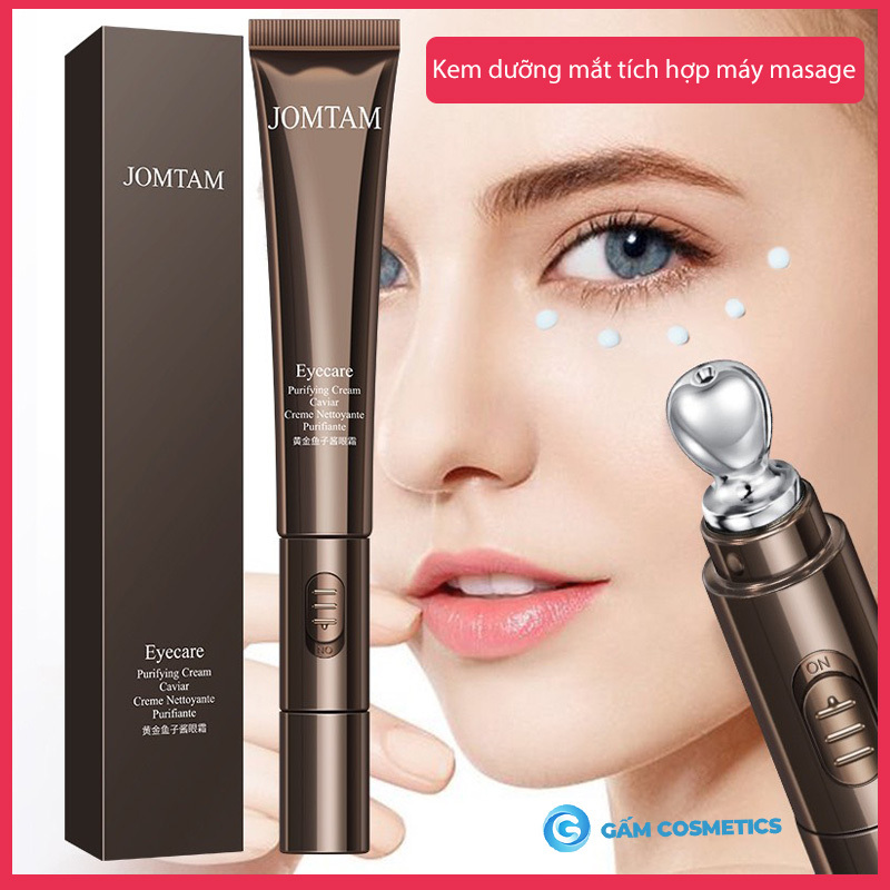 [HCM][2 IN 1] Kem dưỡng massage mắt Jomtam Eyecare Purifying Cream 20ml mờ thâm giảm bọng mắt nếp nhăn nội đia Trung - Gấm cosmetics