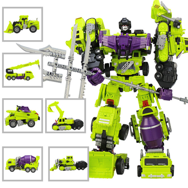 Đồ chơi Robot biến bình Transformer - Đa dạng các loại xe biến hình khác nhau (màu cam và xanh lục)