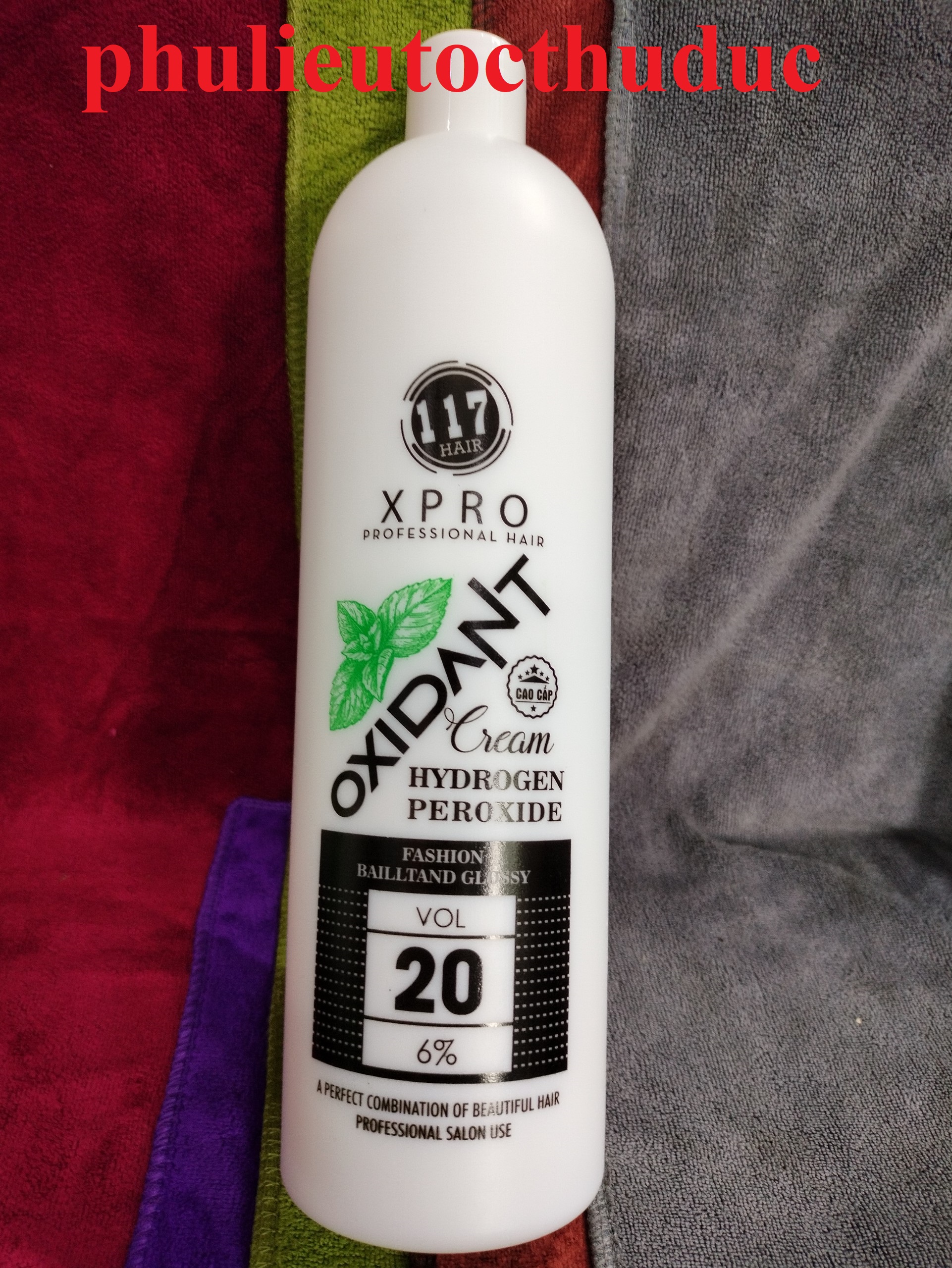 Oxy trợ nhuộm 117 xpro 1000ml hương bạc hà