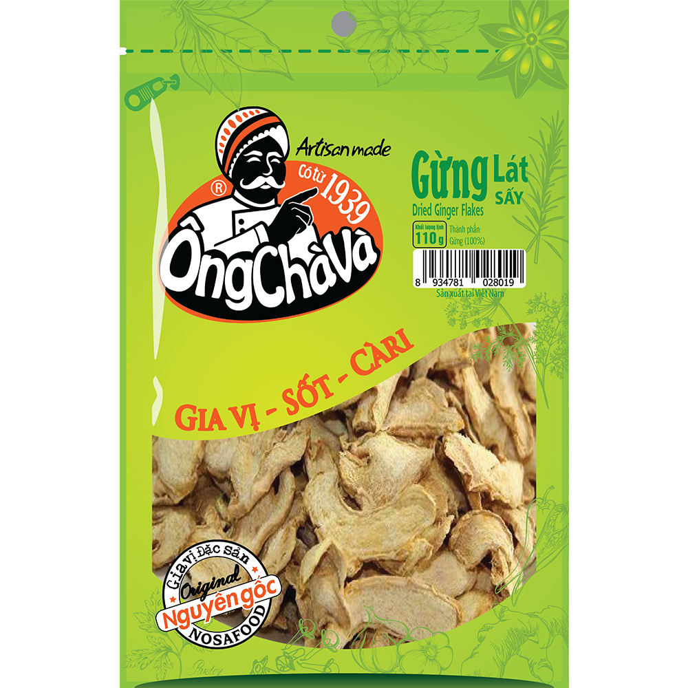 Gừng Lát Sấy Khô Ông Chà Và 110g