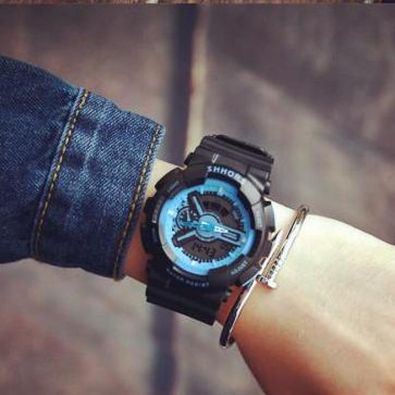 Đồng hồ thể thao nam nữ Shhors Sport watch dây cao su size