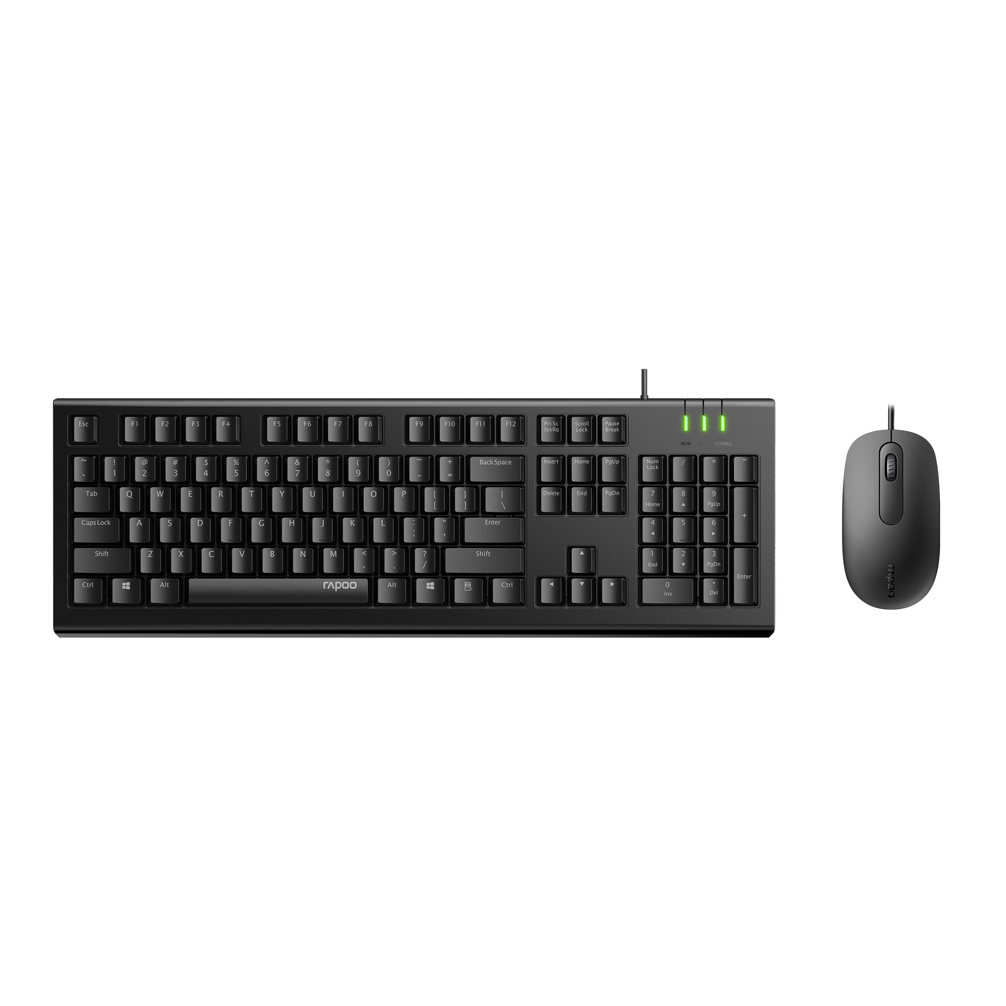 Bộ Bàn Phím Chuột Có Dây Rapoo X120 Pro