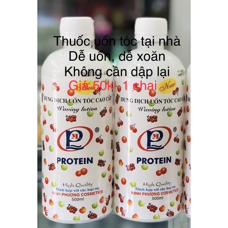 Uốn lạnh xoan tóc uốn lạnh trái cây MInh Phượng 500ml dùng cho mọi loại tóc độ xoăn giữ lâu không cần dập lần 2