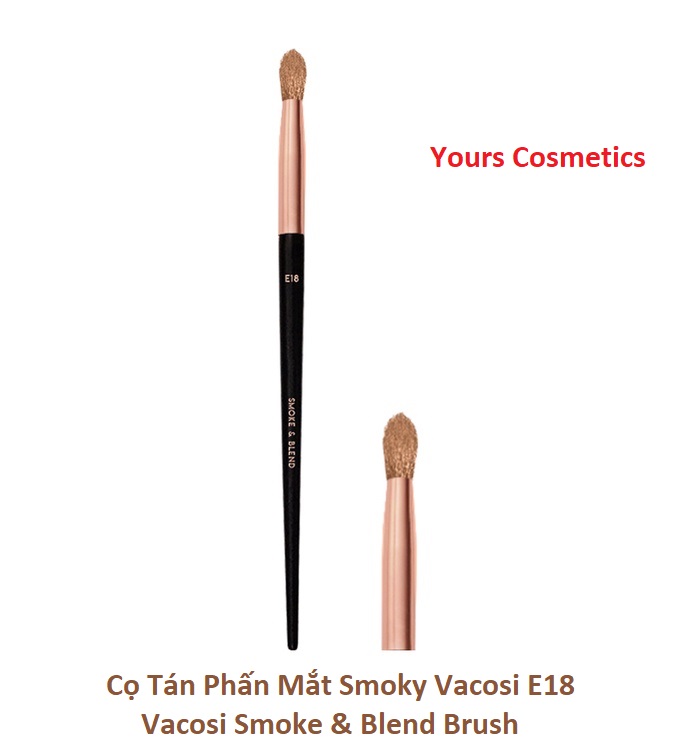 Cọ Tán Phấn Mắt Smoky Vacosi E18 - Vacosi Smoke & Blend Brush