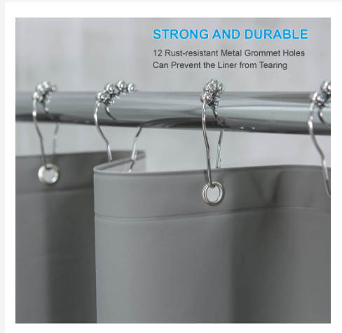 Bộ 12 Móc Treo Rèm Cửa Vải, Màn Cửa Bằng Inox Có Bi Trượt cao cấp NH23