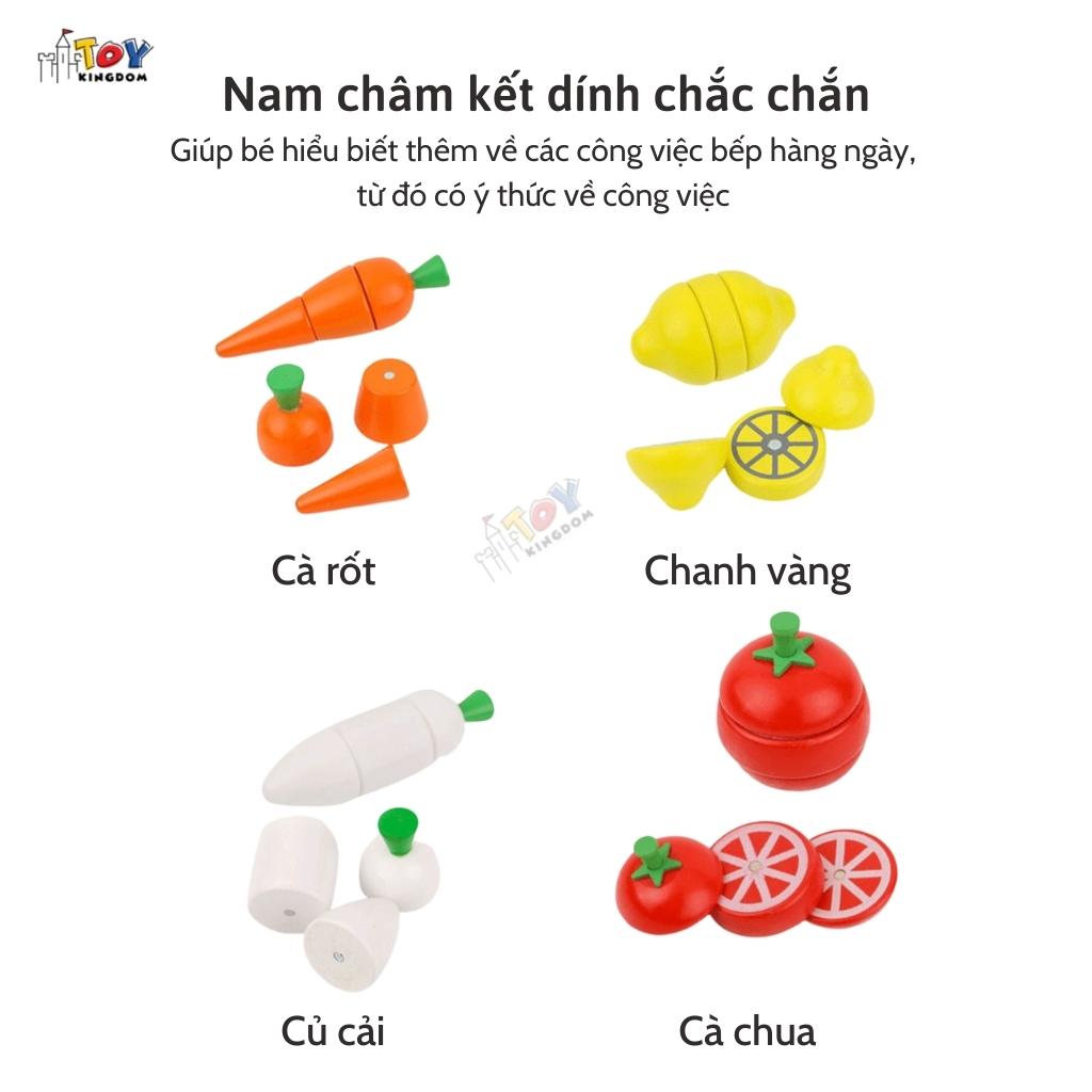 Đồ Chơi Cắt Hoa Quả Nam Châm Bằng Gỗ