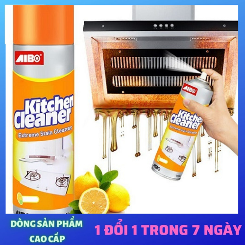 Chai xịt tẩy rửa nhà bếp, Xịt tẩy mảng bám dầu mỡ đa năng kitchen 500ml - Nước tẩy rửa nhà bếp đa năng