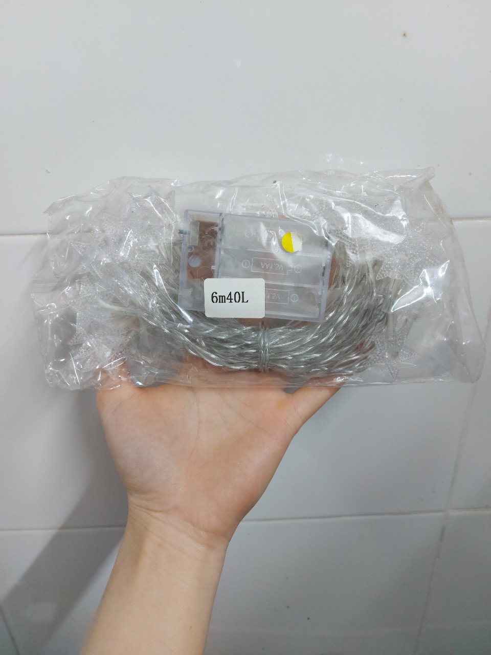 Đèn led trang trí hình sao sử dụng pin tiểu