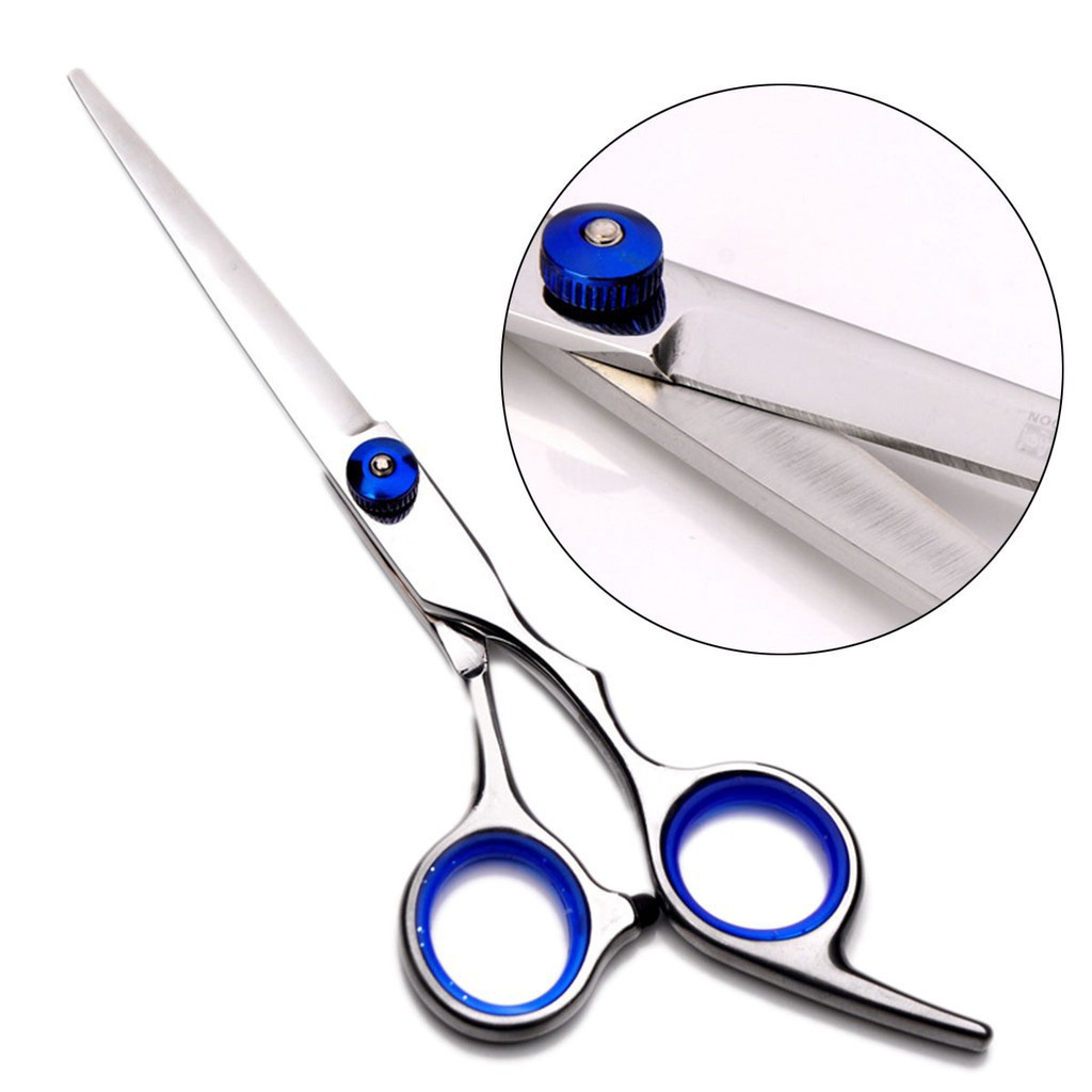 Kéo cắt và tỉa tóc 6inch Cao cấp (xanh)