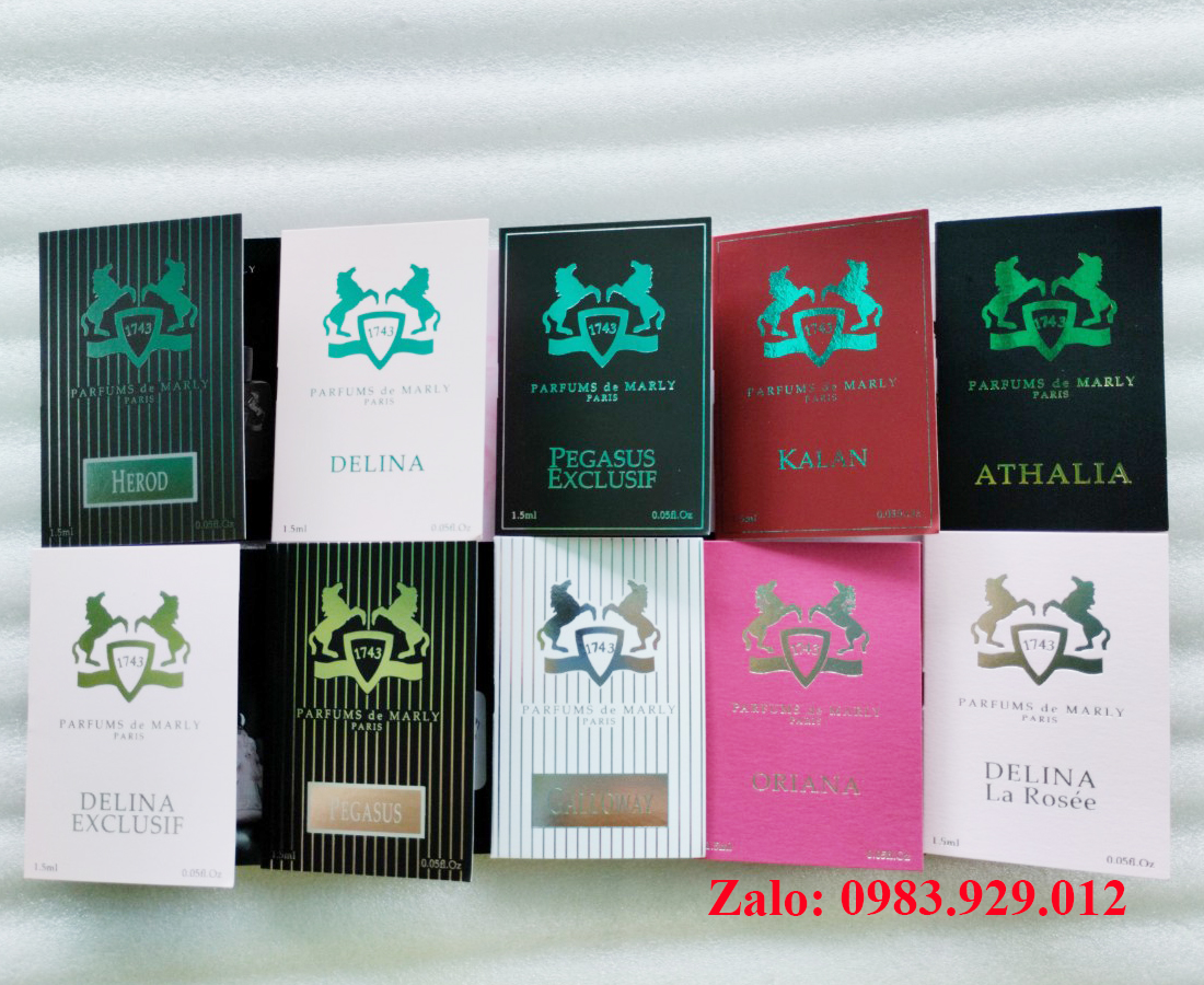 Nước hoa Vial Perfums De Marly các mùi