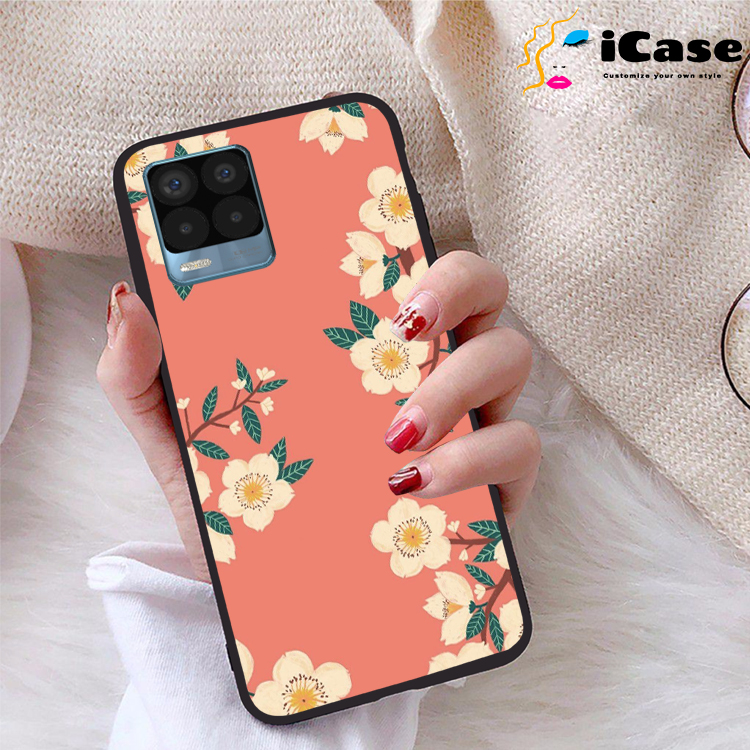 Ốp lưng realme 8 pro viền dẻo tpu bst hoa