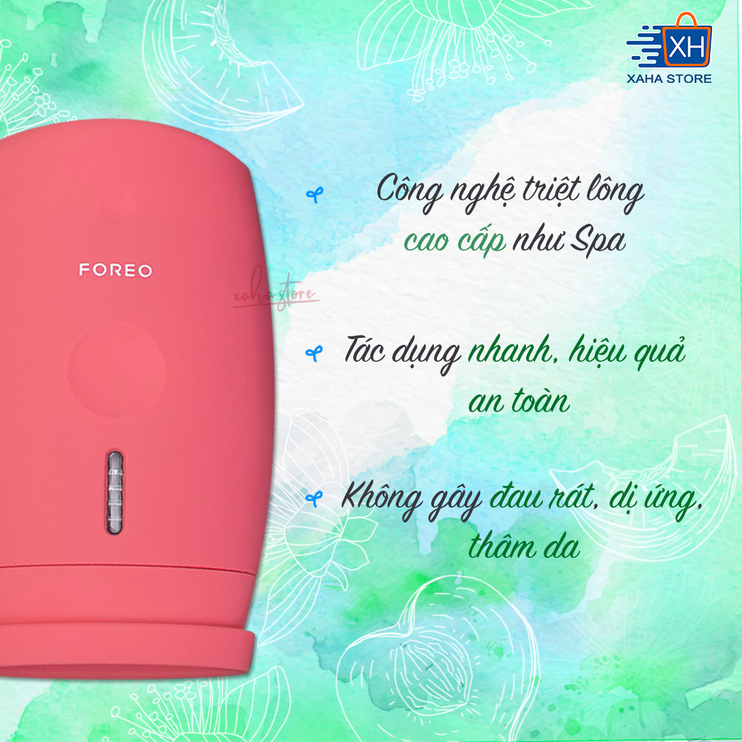 [Hoàn Tiền MAX] Máy triệt lông Foreo Peach - Version 2 - Chuẩn Authentic (Foreo Peach hair removal the second version)