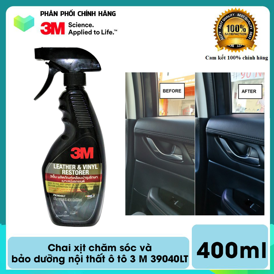 Chai xịt chăm sóc và bảo dưỡng nội thất ô tô 3M 39040LT