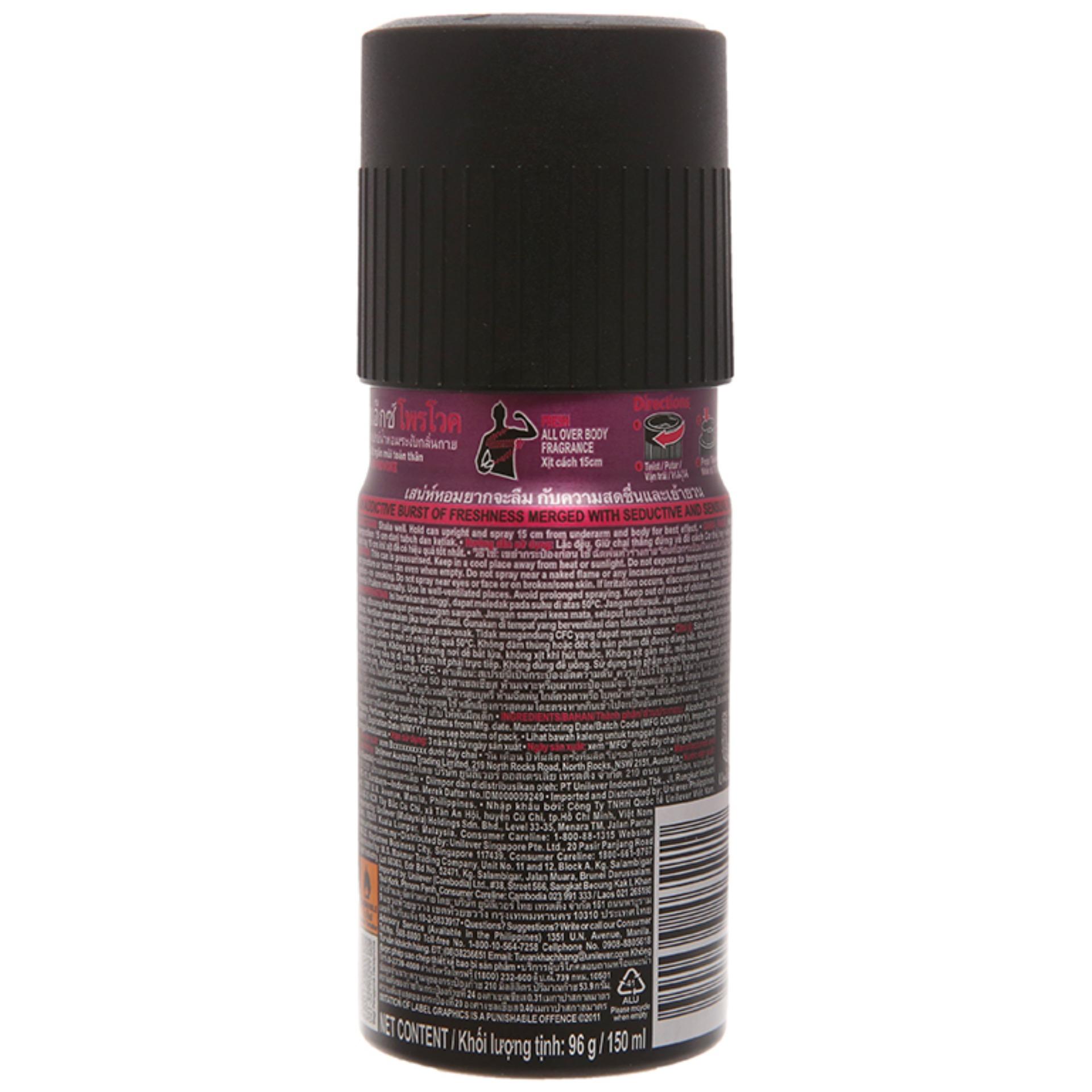 Xịt khử mùi toàn thân Axe 150ml