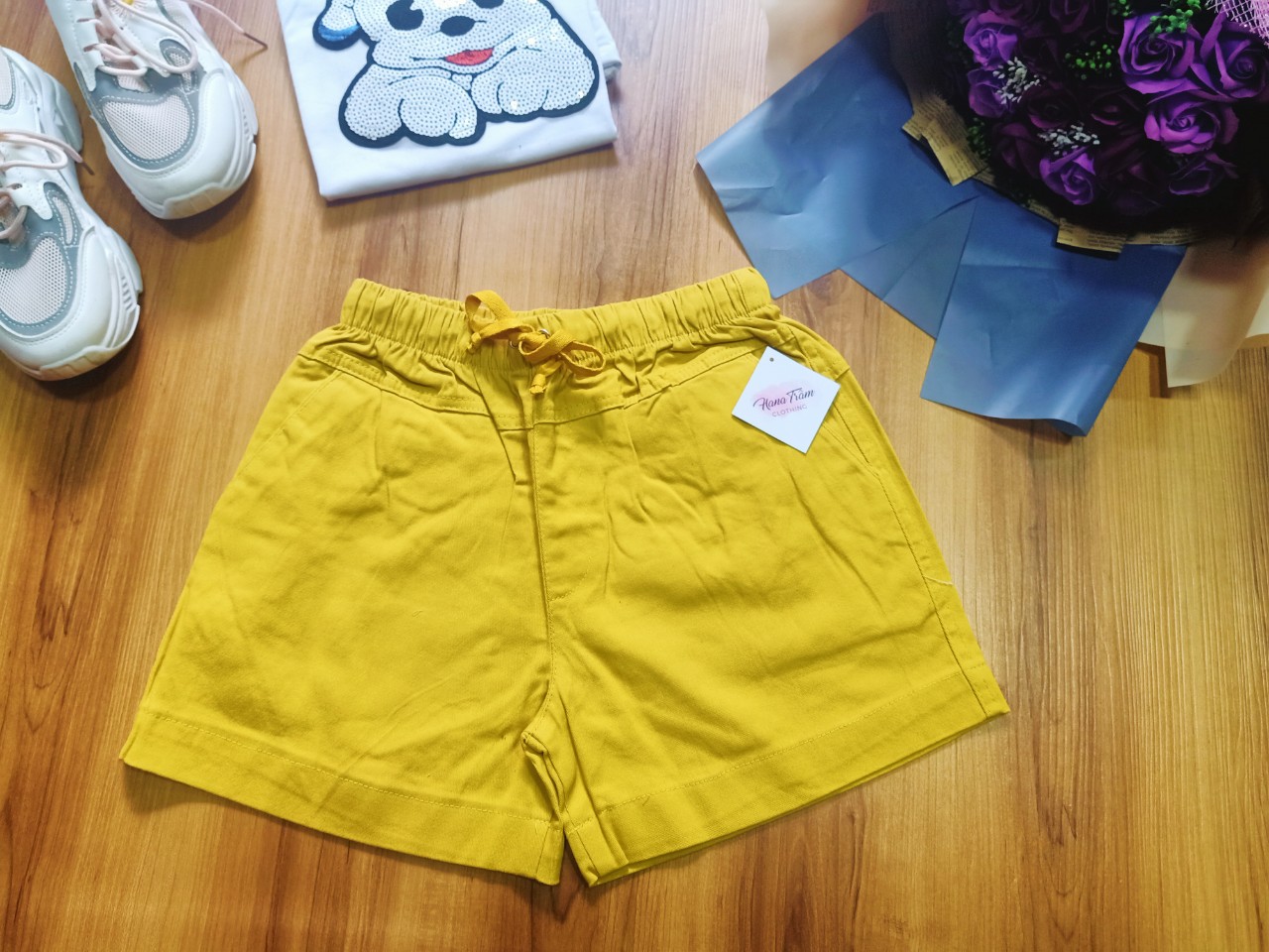 Quần sọt kaki nữ lưng thun có nhiều màu